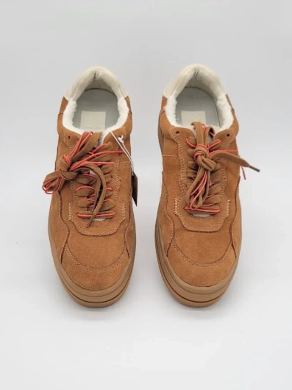 DOLCE VITA Naomy H2O Women’s Size 8.5 Brown Suede Faux Fur Waterproof Sneakers